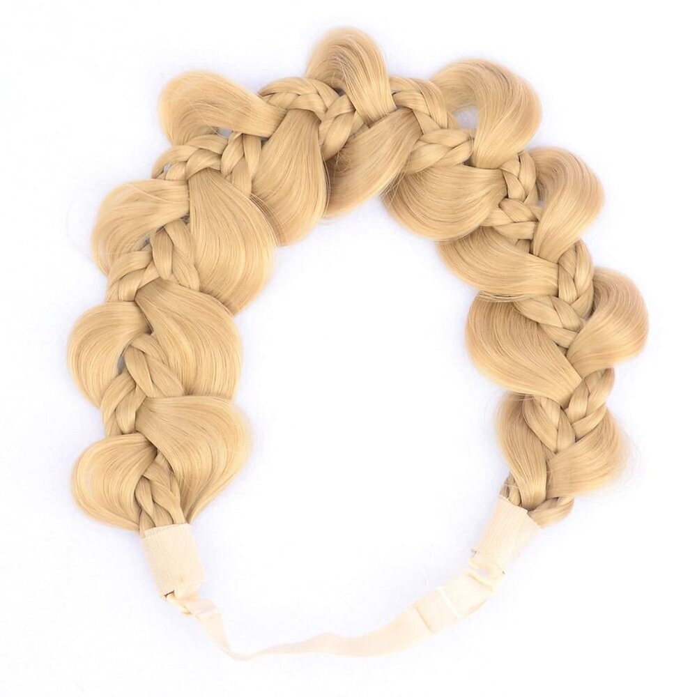 Kinky Synthetic Hair Braided Headband Wide Hairpiece Women Girl Beauty accessory